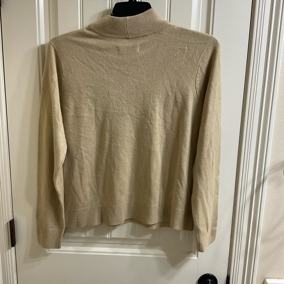 Elisabeth Williams Sweater Large Tan Acrylic - Picture 2 of 7